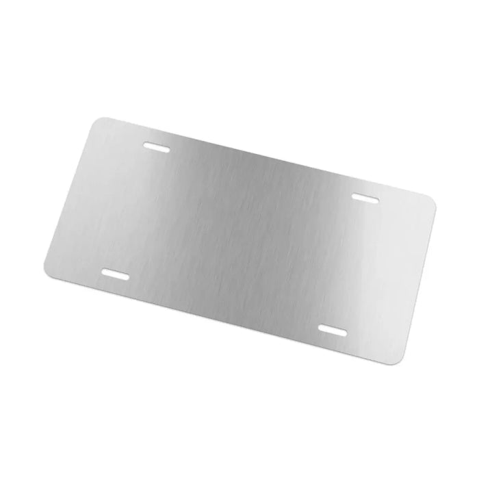 Blank aluminum plate base for the McDaniel Irish flag license plate