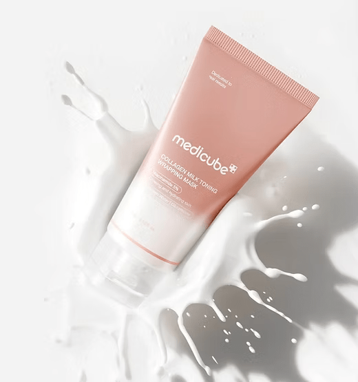 Medicube Collagen Milk Toning Wrapping Mask 75ml قناع تغليف حليب الكولاجين من ميديكيوب - Princess Cosmetics Qatar