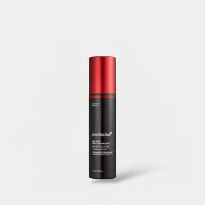 Medicube Red Acne Body Peeling Shot 110g حقنة تقشير الجسم من ميديكيوب ريد لعلاج حب الشباب - Princess Cosmetics Qatar
