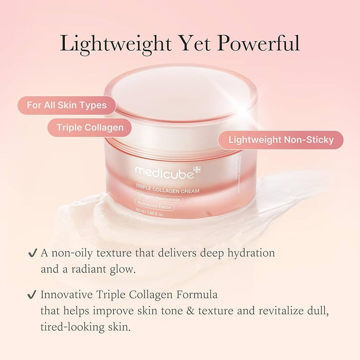 Medicube Triple Collagen Cream 4.0 50ml كريم الكولاجين الثلاثي ميديكيوب - Princess Cosmetics Qatar