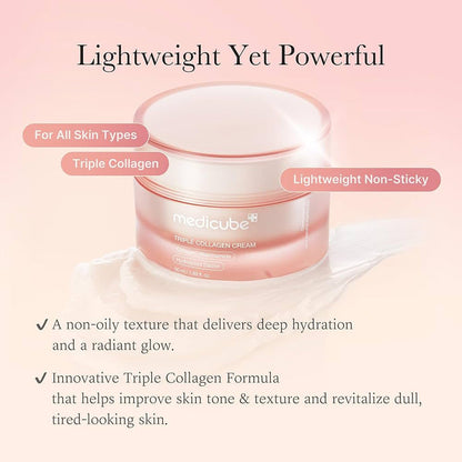 Medicube Triple Collagen Cream 4.0 50ml كريم الكولاجين الثلاثي ميديكيوب - Princess Cosmetics Qatar