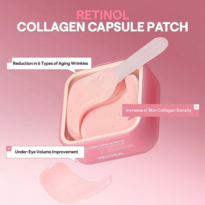 Mediheal Collagen Capsule Patch Retinol (60 Patches) لصقة كبسولات الكولاجين من ميدي هيل مع الريتينول - Princess Cosmetics Qatar