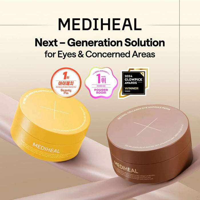 MEDIHEAL Retinol Collagen Eye Ampoule Patch 60pcs | VGLE Beauty Canada