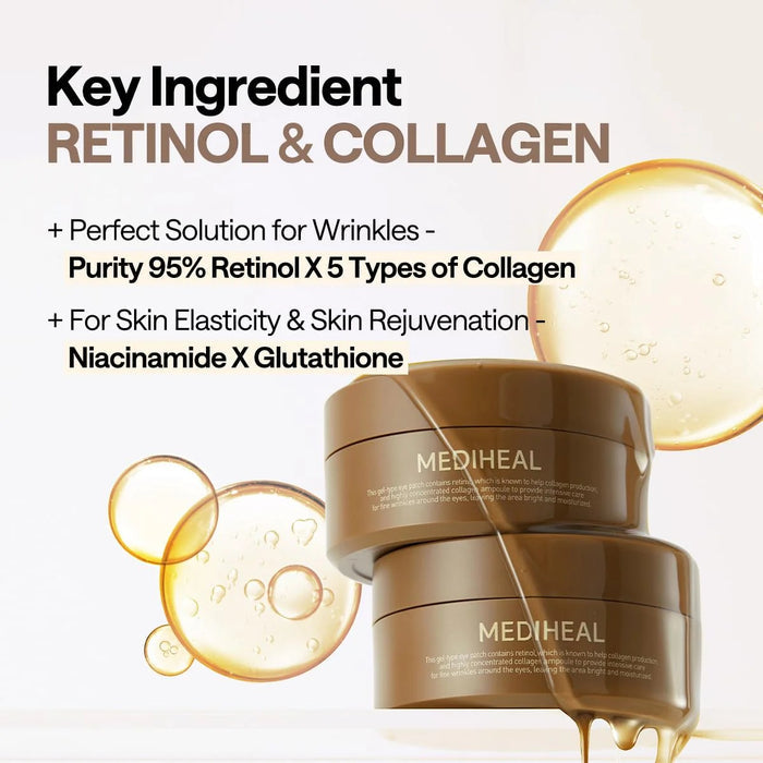 Mediheal Vita Collagen Eye Ampoule Patch 60pcs Mediheal