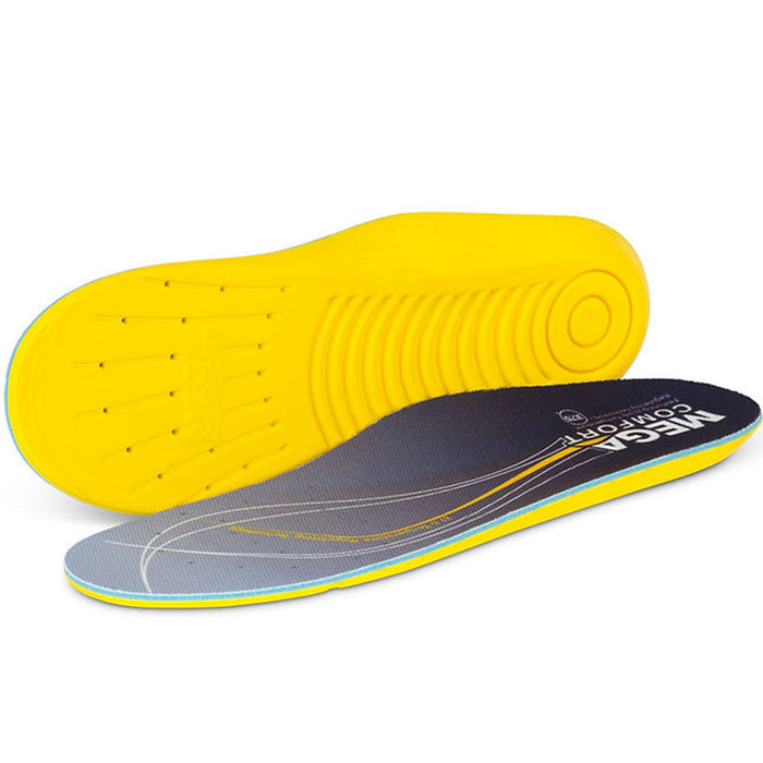 MEGAComfort Ergo Cooling Insole Footwear Accessories MEGAcomfort Navy/Yellow 2XL
