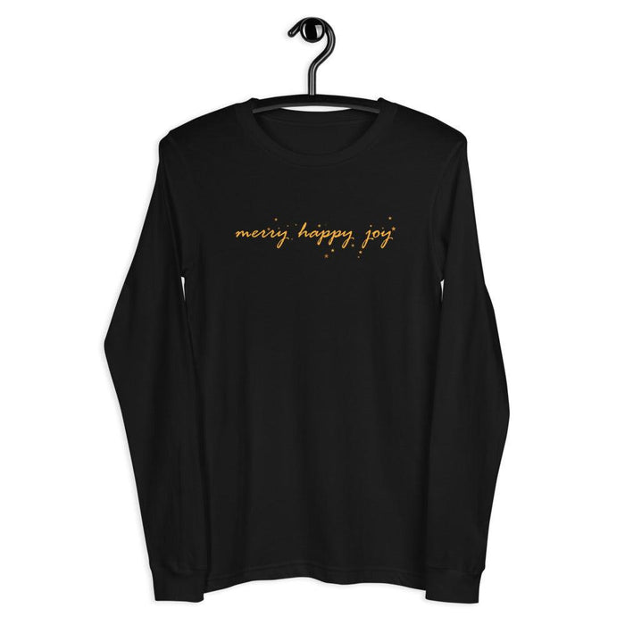 Merry Happy Joy Unisex Long Sleeve Tee - Billyforce Shop