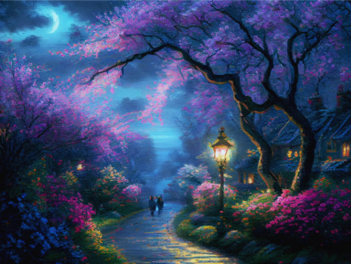 Midnight Cherry Blossoms