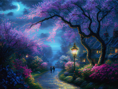 Midnight Cherry Blossoms