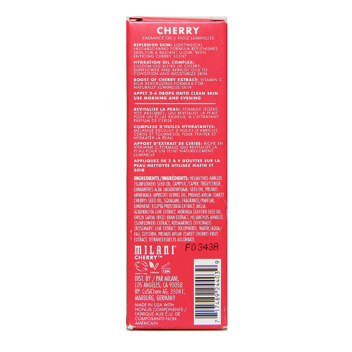 Milani Radiance Oil Cherry 1oz / 30ml