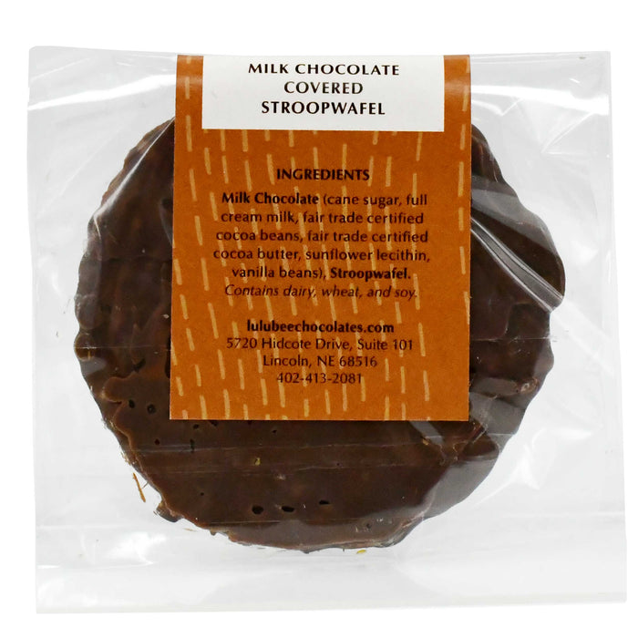 Milk Chocolate Covered Stroopwafel | Lulubee Artisanal Chocolates