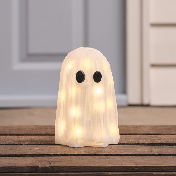 Mini Ghost & Jet the Black Cat LED Halloween Figures