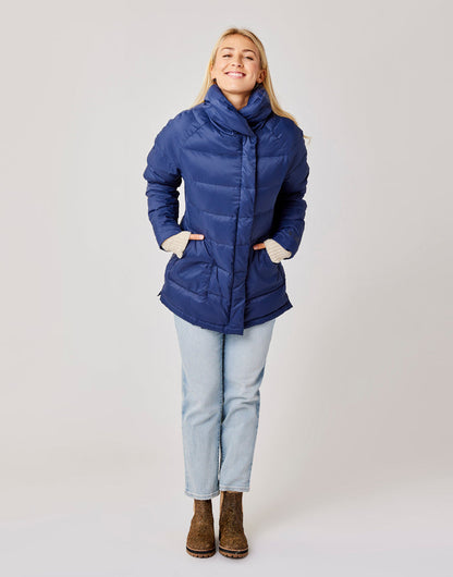 Minxy Down Jacket: Navy - FINAL SALE