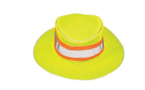 ML Kishigo Full Brim Hi-Vis Safari Safety Hat Hats & Caps ML Kishigo Lime L/XL Reg