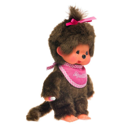 Monchhichi Classic Girl With A Pink Bib