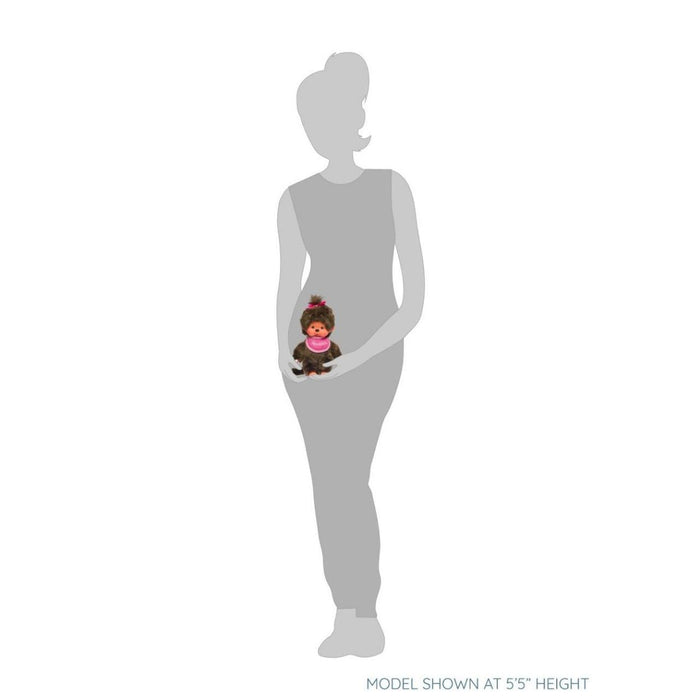 Monchhichi Classic Girl With A Pink Bib