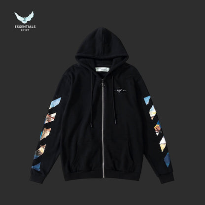 Off-White Monet Painting Arrows Hoodie