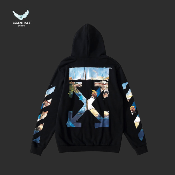 Off-White Monet Painting Arrows Hoodie