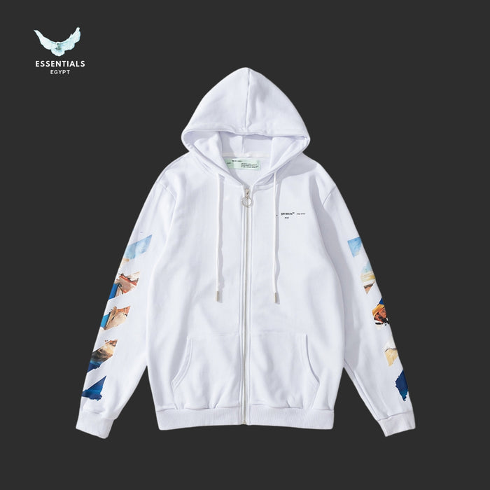 Off-White Monet Painting Arrows Hoodie