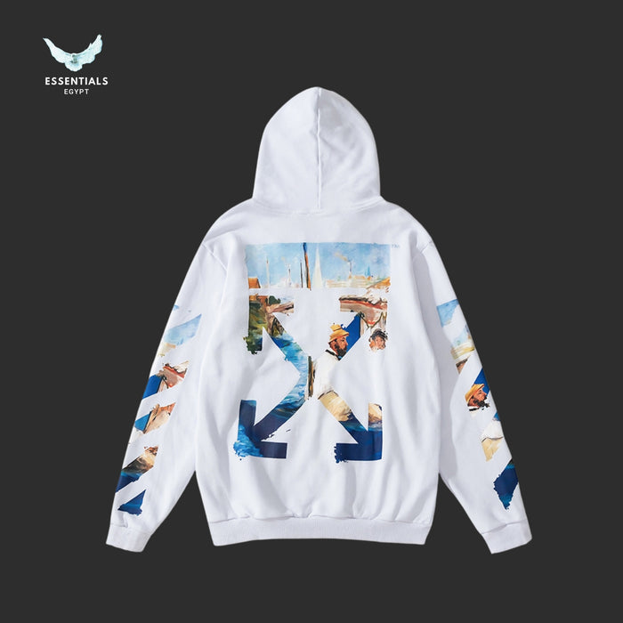 Off-White Monet Painting Arrows Hoodie