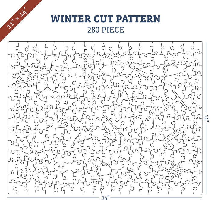 Classic Wooden Puzzles / 280pc - 11"x14" / Winter