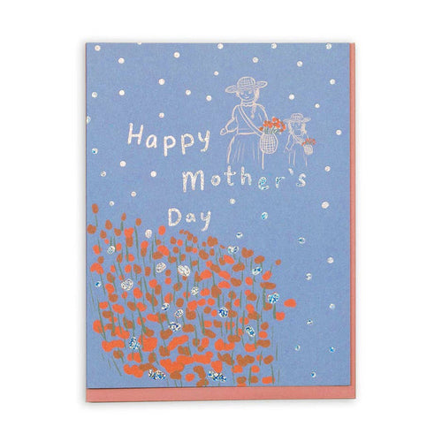 Mother's Day Picking Flowers Card