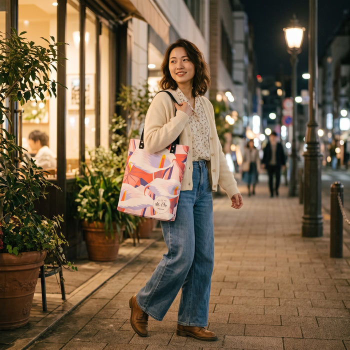 Ms. Chu tote bag carried in the evening
