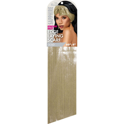 Ms. Remi Sapphire Stretchy Silky Edge Laying Wrap Scarf 60 Inch, 1 Count, Assorted Colors