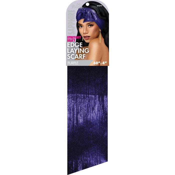 Ms. Remi Sapphire Stretchy Silky Edge Laying Wrap Scarf 60 Inch, 1 Count, Assorted Colors