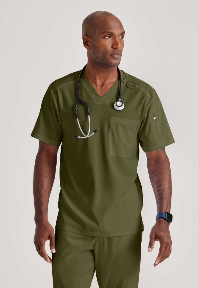Murphy Top - Olive - Grey's Anatomy Scrubs
