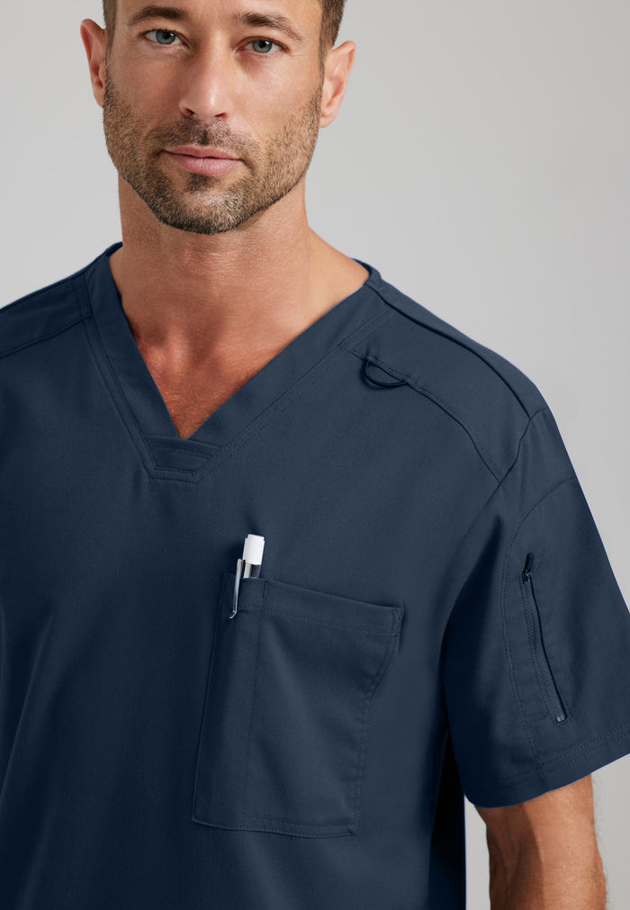 Murphy Top - Steel - Grey's Anatomy Scrubs