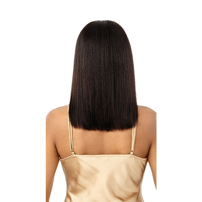 Mytresses Gold 100% Unprocessed Human Hair U-Part Lace Wig Dominican Straight 14