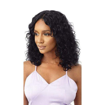 Mytresses Purple 100% Unprocessed Human Hair No Knot Part Lace Wig Oriana 16"-18"