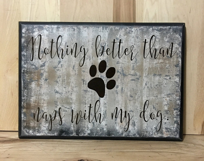 My dog wood sign