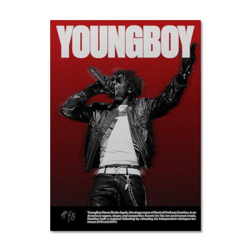 NBA YoungBoy Blur Trading Card