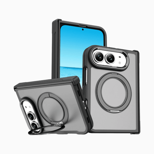 NexTECH® | Full-Cover Drop-Resistant MagSafe Case with 360° Rotating Stand for iPhone Duo