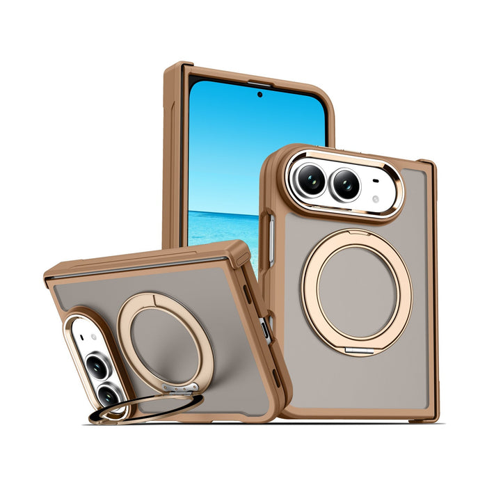 NexTECH® | Full-Cover Drop-Resistant MagSafe Case with 360° Rotating Stand for iPhone Duo