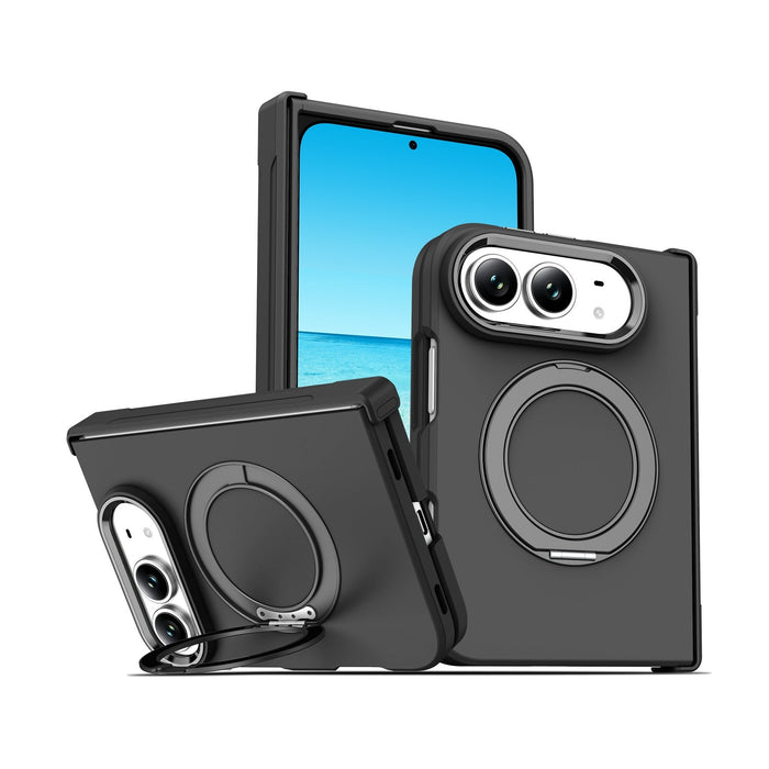 NexTECH® | Full-Cover Drop-Resistant MagSafe Case with 360° Rotating Stand for iPhone Duo