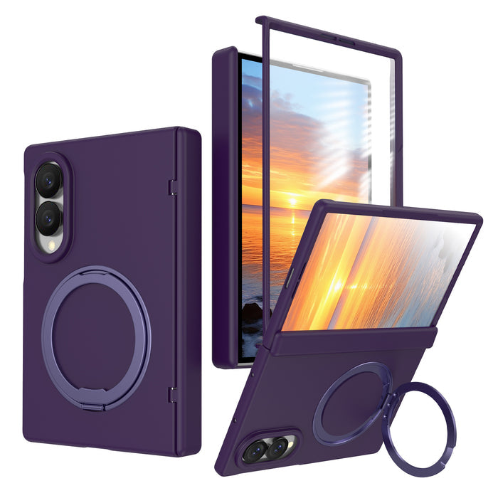 NexTECH® | Full-Cover Magnetic Case with 360° Rotating Ring for Galaxy Z Fold Series