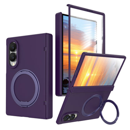 NexTECH® | Full-Cover Magnetic Case with 360° Rotating Ring for Galaxy Z Fold Series