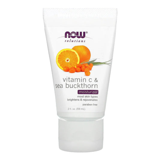 NOW FOODS SOLUTIONS Vitamin C & Sea Buckthorn Moisturizer مرطب البشرة بالفيتامين سي والزنبق من ناو