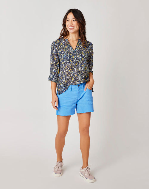 Oahu 4" Twill Short: Bluebay - FINAL SALE
