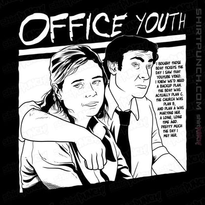 Shirts Magnets / 3"x3" / Black Office Youth