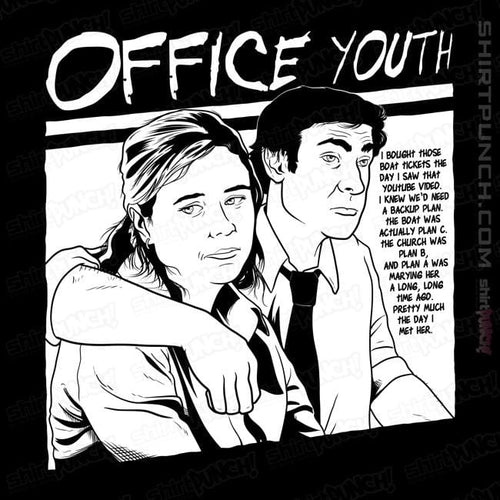 Shirts Magnets / 3"x3" / Black Office Youth