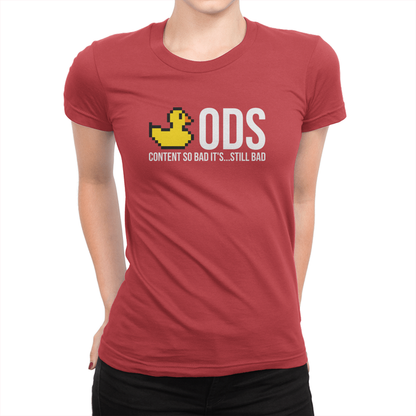 Official Duck Studios Logo - Ladies T-Shirt Red