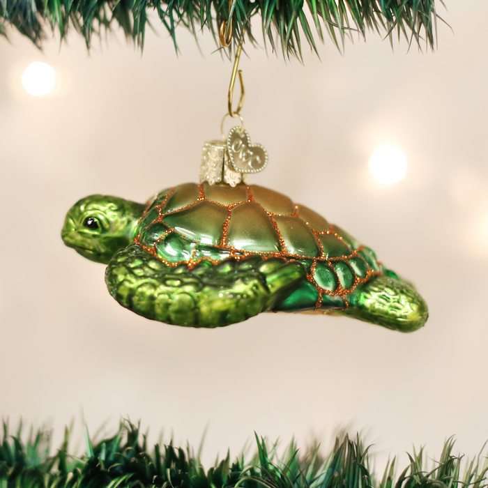 Old World Christmas - Green Sea Turtle Ornament.