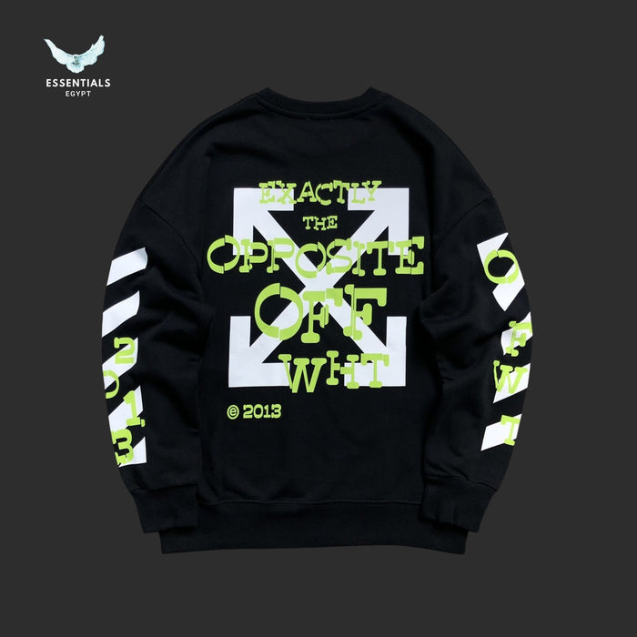 Off White Opposite Arrow Boxy Crewneck Sweatshirt - ESSENTIALS EGYPT