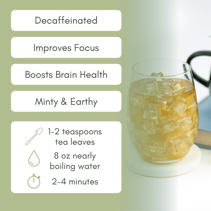 Organic Decaf Brain Health Tea - Loose Leaf Tea - Full Leaf Tea Company