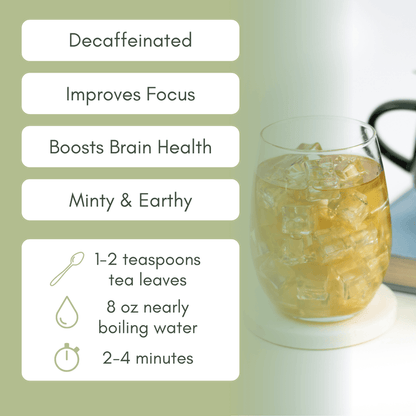 Organic Decaf Brain Health Tea - Loose Leaf Tea - Full Leaf Tea Company