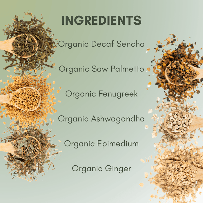 Organic Decaf Testosterone Blend - Loose Leaf Tea - Full Leaf Tea Company