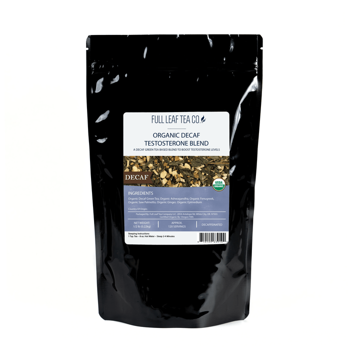 Organic Decaf Testosterone Blend - Loose Leaf Tea - Full Leaf Tea Company